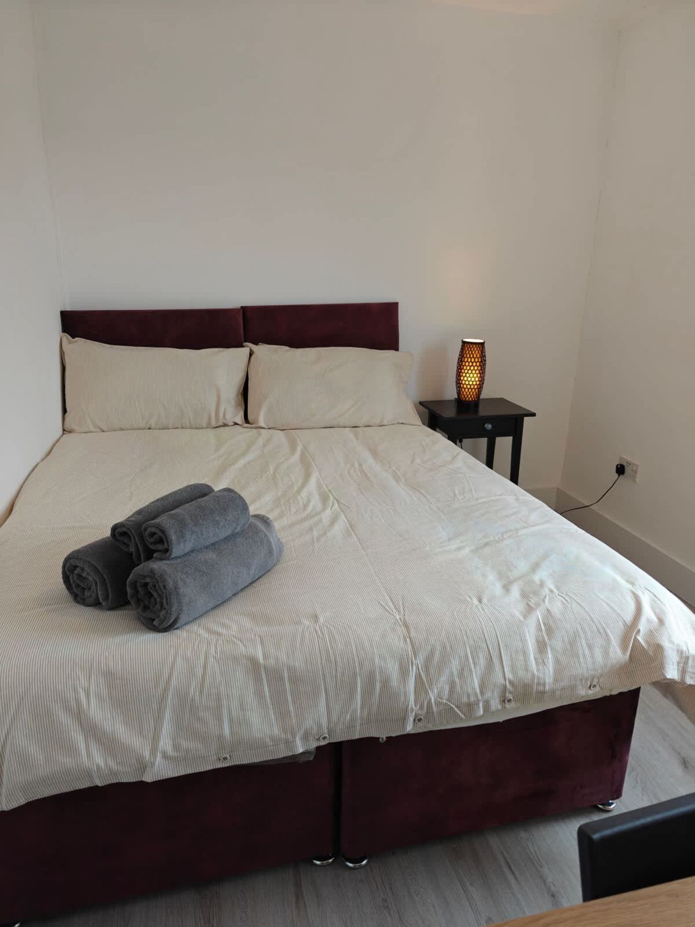 Second bedroom made up as a king