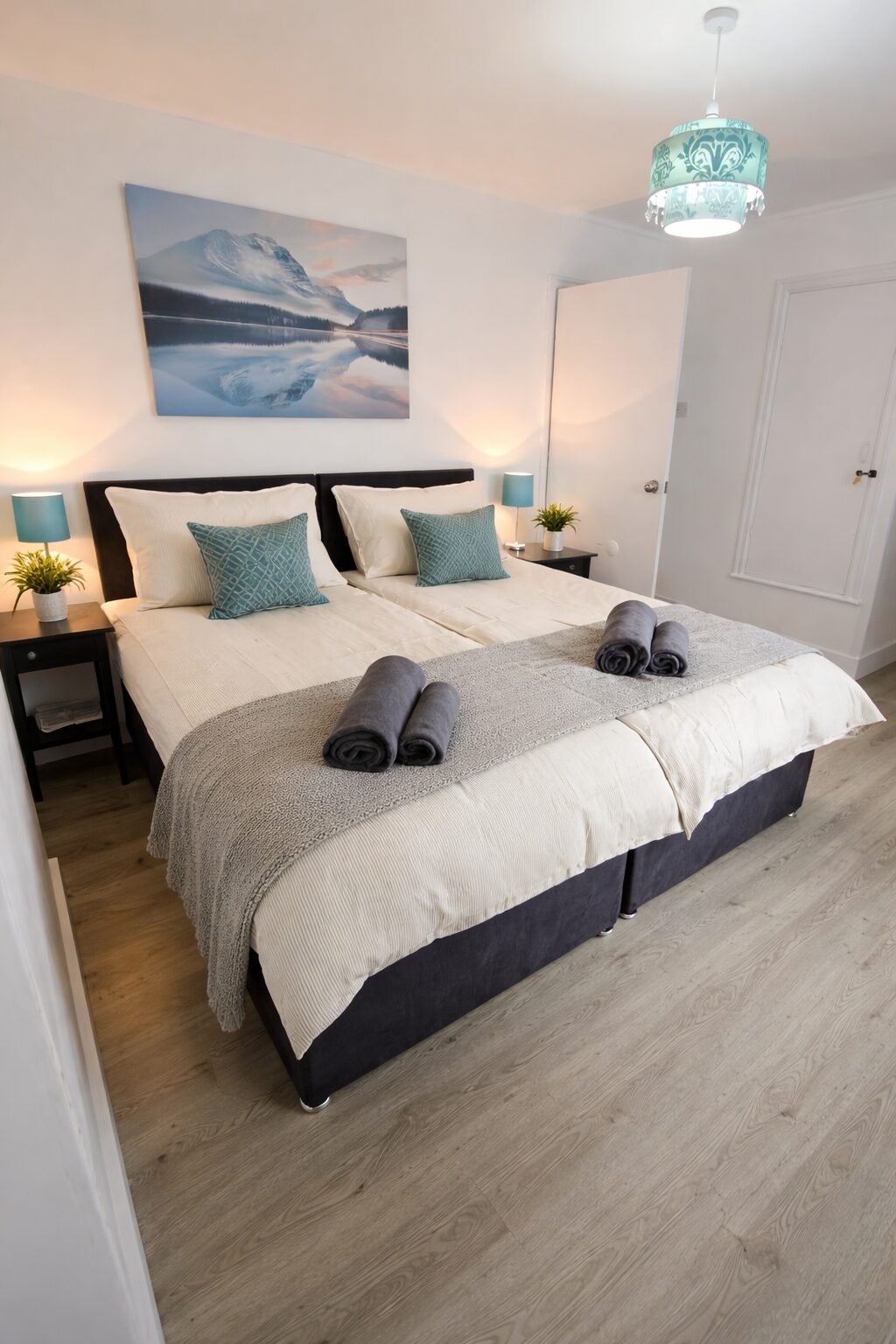 Bedroom at Wor Canny Hyem, dog friendly accommodation in County Durham