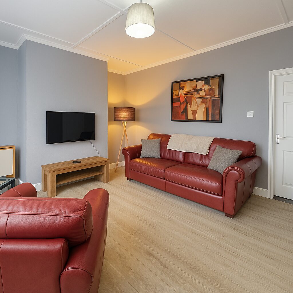 Living room at this self catering holiday let near Durham and Newcastle