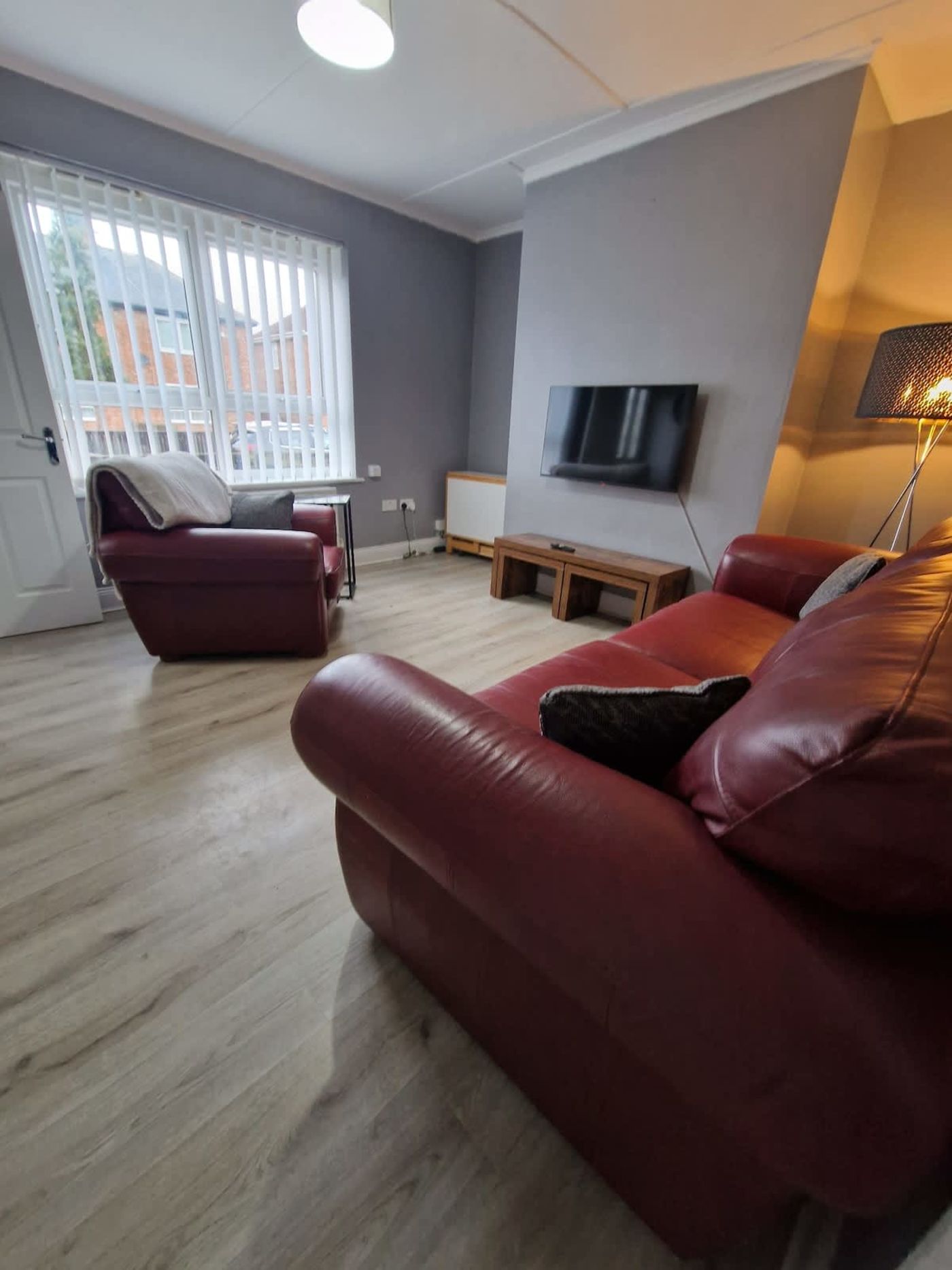 Living room from the door